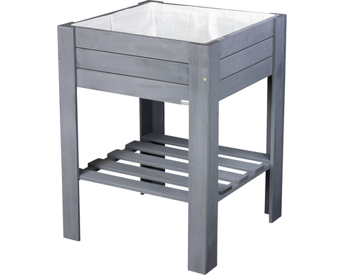 Hochbeet auf Stelzen Wagner System Geen Box Light 53,5 x 53,5 x 70 cm grau