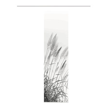 Schiebegardine Digitaldruck Pampas grau weiß 60x245 cm