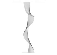 Écharpe décorative avec motif ondulé