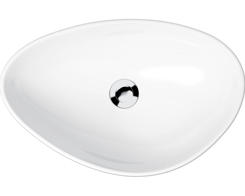 Waschbecken aus Keramik, ovale Form