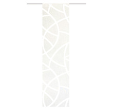 Schiebegardine Cassé beige weiß 60x245 cm
