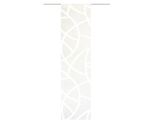 Schiebegardine Cassé beige weiß 60x245 cm