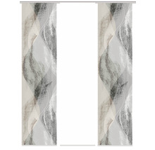 Panneau coulissant avec motif abstrait pour décoration de fenêtre