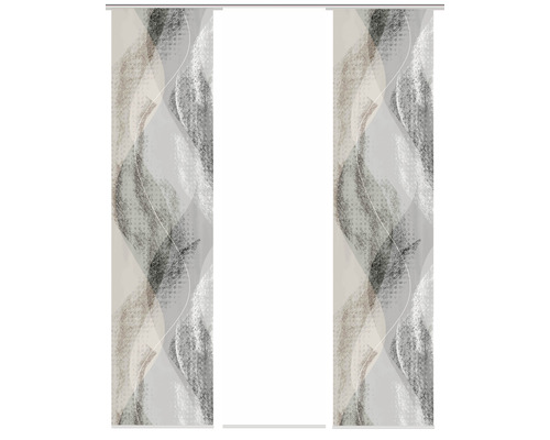 Panneau coulissant avec motif abstrait pour décoration de fenêtre