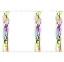 Panneau coulissant avec motif abstrait