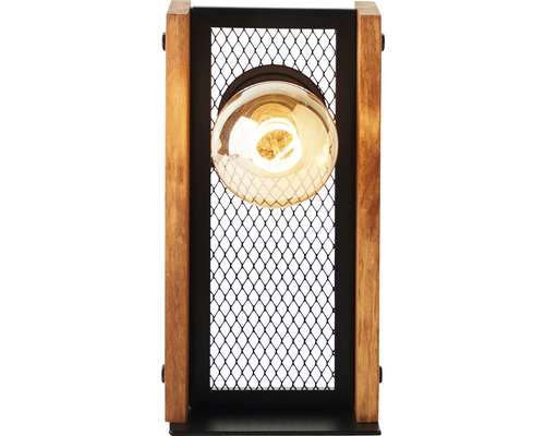 Lampe de table avec éléments en bois et filet décoratif