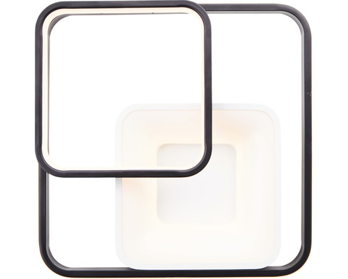 Quadratische LED-Deckenleuchte mit schwarzem Rahmen
