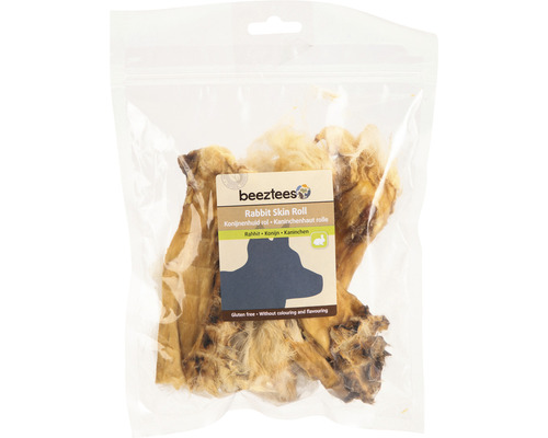 Hundesnack beeztees Kaninchenhaut Rolle 100 g Kauartikel