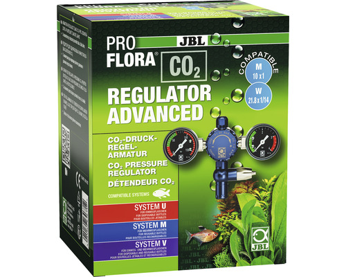 Détendeur CO² JBL PROFLORA CO² Regulator Advanced avec 2 manomètres JBL ProFlora CO2 Régulateur de pression Advanced pour aquariums