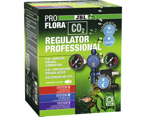 Robinet de réglage de pression JBL PROFLORA CO² Regulator professionnel avec 2 manomètres