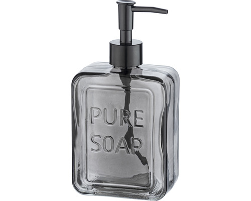 Distributeur de savon Wenko Pure Soap verre gris