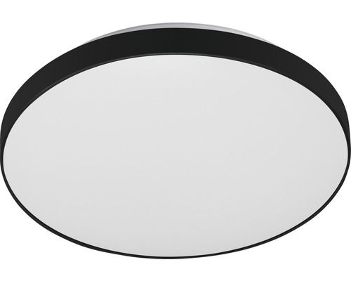 Plafonnier LED avec capteur Telefunken IP44 16 W 1500 lm 4000 K Ø 29 cm blanc/noir Plafonnier rond
