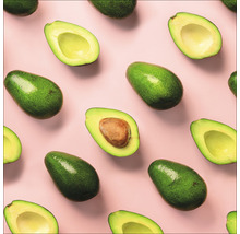 Glasbild Pink Avocado 30x30 cm