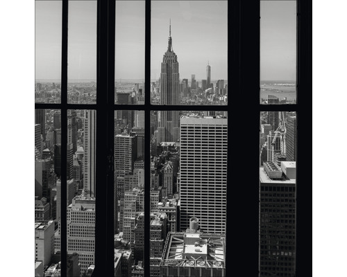 Tableau en verre View of manhattan I 50x50 cm