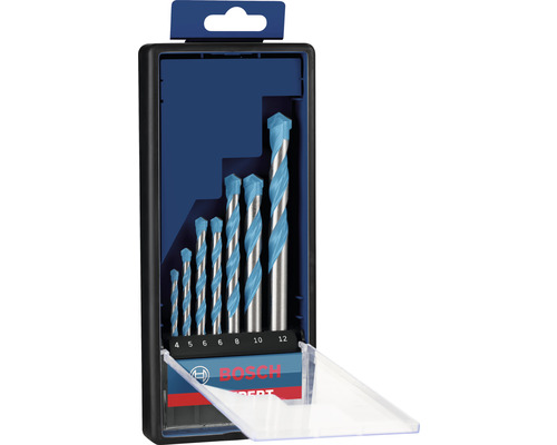 Bosch Expert Fliesenbohrer Set mit verschiedenen Größen in einer Aufbewahrungsbox