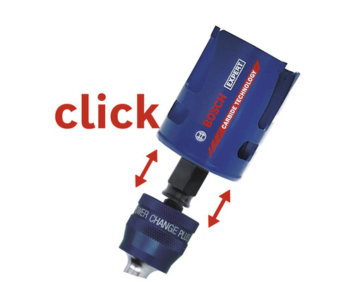 Scie cloche Bosch Expert avec système de changement rapide