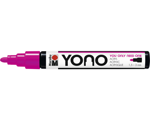 Marqueur Marabu Yono, rose vif néon 334, 1,5-3 mm