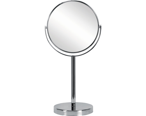Miroir cosmétique rond avec support pour table