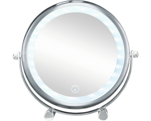 Miroir de maquillage rond avec éclairage LED