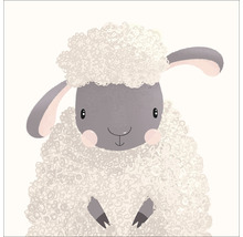 Leinwandbild Littel Lamb 27x27 cm