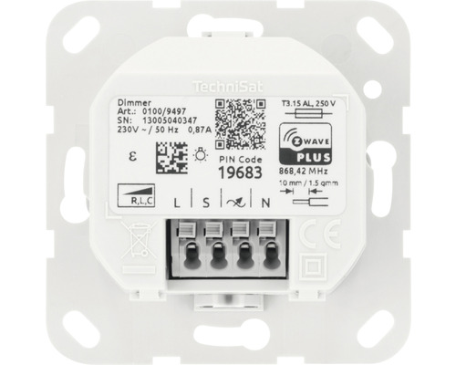 Embout pour variateur TechniSat avec fonction de répétition adapté pour système Gira 55 - compatible avec SMART HOME by hornbach