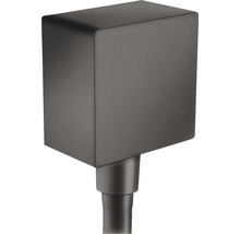 Wandanschlussbogen hansgrohe FixFit Square brushed black chrom 7205931