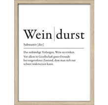Gerahmtes Bild Weindurst 33x43 cm
