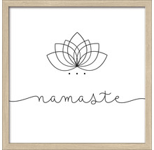 Gerahmtes Bild Namaste 33x33 cm