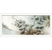 Gerahmtes Bild Handpainting Eucalyptus 60x130 cm