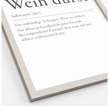 Gerahmtes Bild Weindurst 33x43 cm