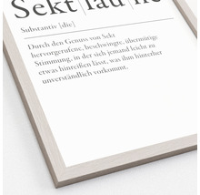Gerahmtes Bild Sektlaune 33x43 cm