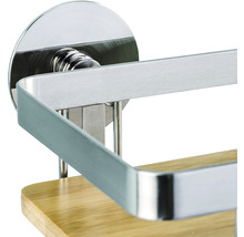 Porte essuie-tout Wenko Turbo-Loc Premium + adaptateur argent/bambou