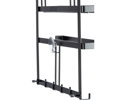 Türhängerregal mit Haken und Ablagen zur Aufbewahrung an Türen