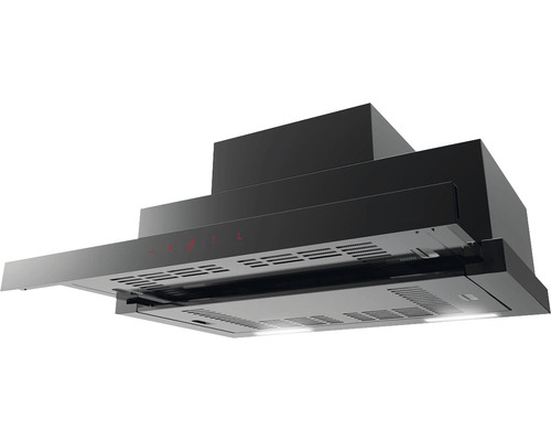 Hotte casquette Amica FH 17275 S largeur x profondeur 60 x 31,5 cm noir Hotte aspirante pour la cuisine