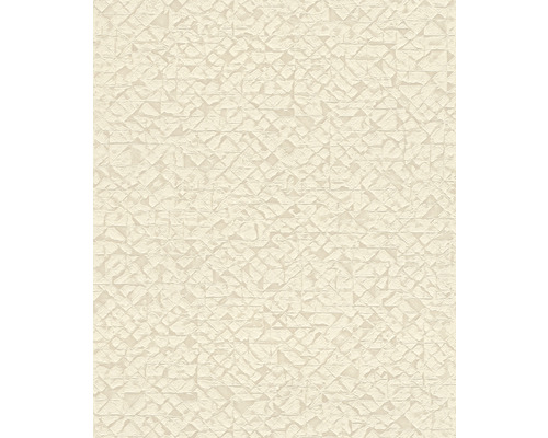 Papier peint intissé 704334 Kalahari graphique crème Papier peint avec aspect pierre tridimensionnel