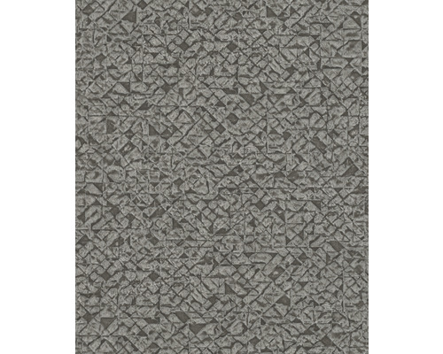 Papier peint intissé 704358 Kalahari graphique argent gris Papier peint gris à motif triangulaire