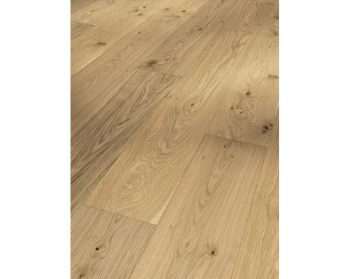 Pose de parquet clair en chêne