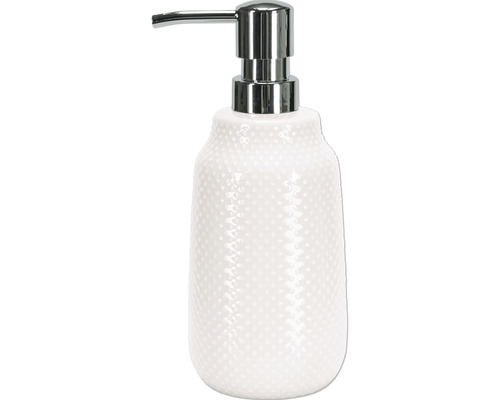 Distributeur de savon Kleine Wolke Dotty blanc 8030100854 Distributeur de savon avec pompe