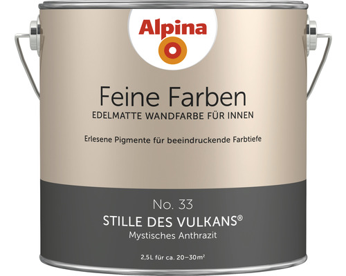 Alpina Feine Farben konservierungsmittelfrei Stille des Vulkans 2,5 L