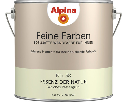 Alpina Feine Farben konservierungsmittelfrei Essenz der Natur 2,5 L Alpina Feine Farben Innenwandfarbe, 2.5 Liter Dose