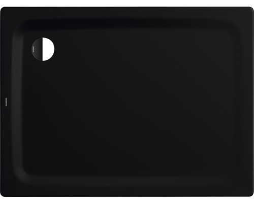 Duschwanne KALDEWEI SUPERPLAN CLASSIC Secure Plus 389-1 120 x 80 x 2.5 cm schwarz matt vollflächige Antirutschbeschichtung 447300012676 Schwarze Duschwanne mit Ablauf