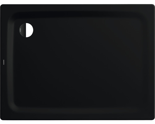 Duschwanne KALDEWEI SUPERPLAN CLASSIC Secure Plus 398-1 100 x 80 x 2.5 cm schwarz matt vollflächige Antirutschbeschichtung 447200012676 Rechteckige Duschwanne aus Mineralguss