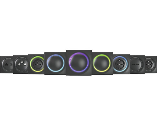 Une série de prises de courant avec différents designs et fonctions