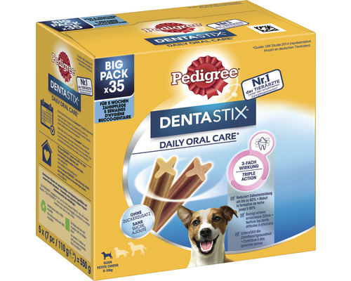 Friandises pour chiens Pedigree Dentastix MP Mini 35 pièces 550 g friandises à mâcher