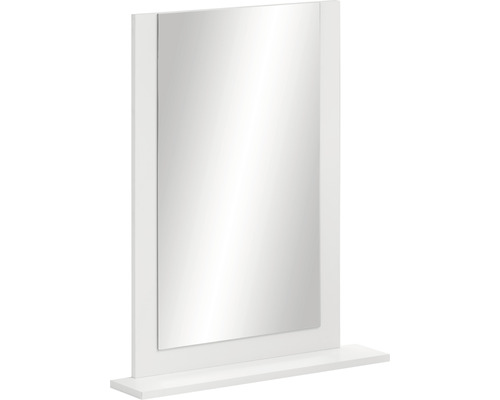 Miroir rectangulaire avec étagère pour la salle de bain