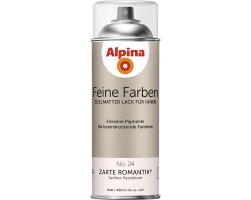 Peinture aérosol Alpina Feine Farben Romantisme délicat rosé pastel doux 400 ml