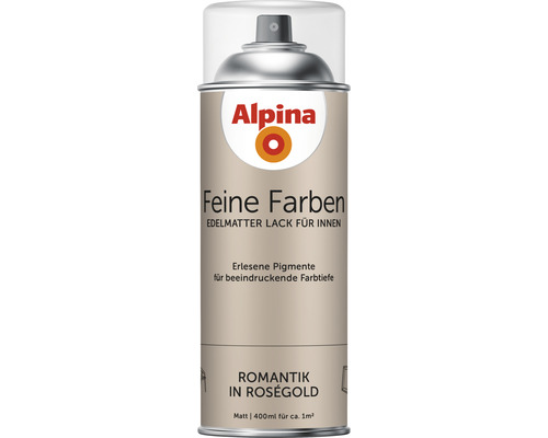 Peinture aérosol Alpina Feine Farben Romance or rosé 400 ml
