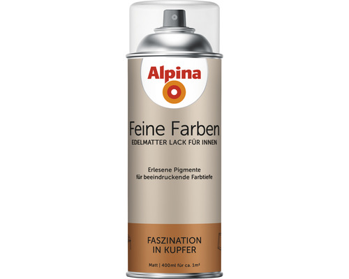 Peinture aérosol Alpina Feine Farben Fascination du cuivre 400 ml