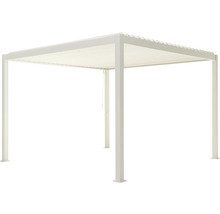 Pergola autoportante avec toit à lamelles