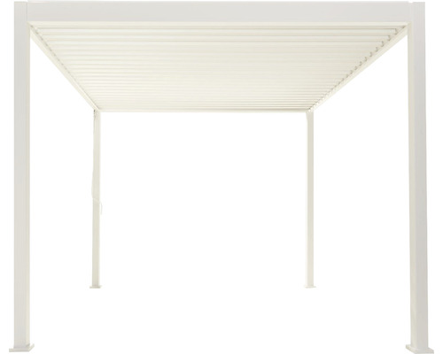Pergola autoportante avec toit à lamelles pour le jardin